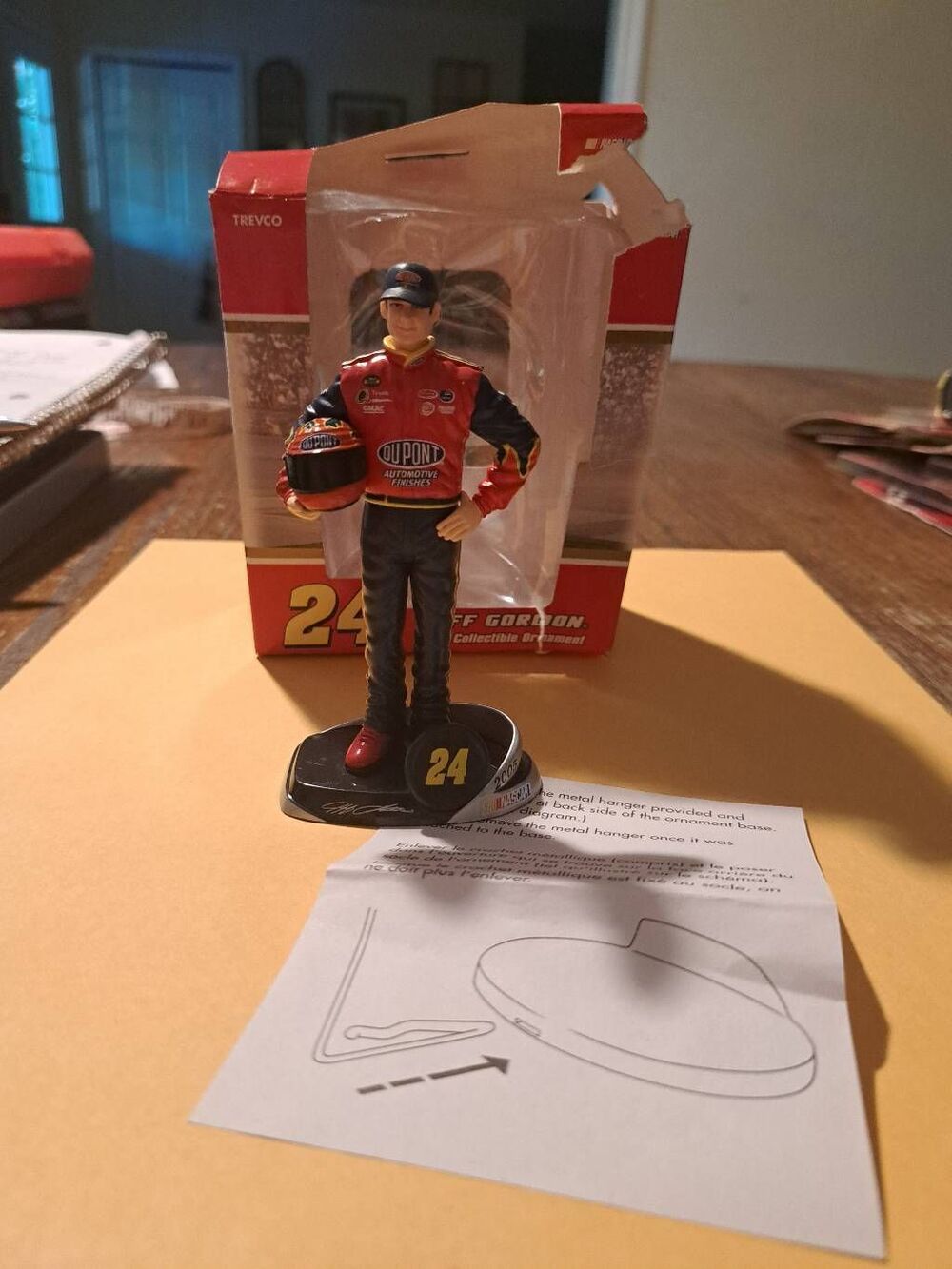 Vintage 2005 Trevco Jeff Gordon #24 NASCAR Christmas Holiday Ornament Dupont